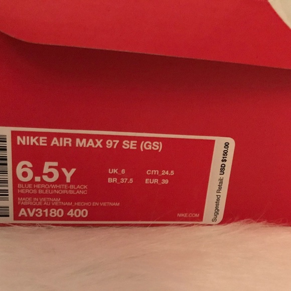 Nike Air Max 97 Grade School GS size 6.5 - Picture 4 of 5